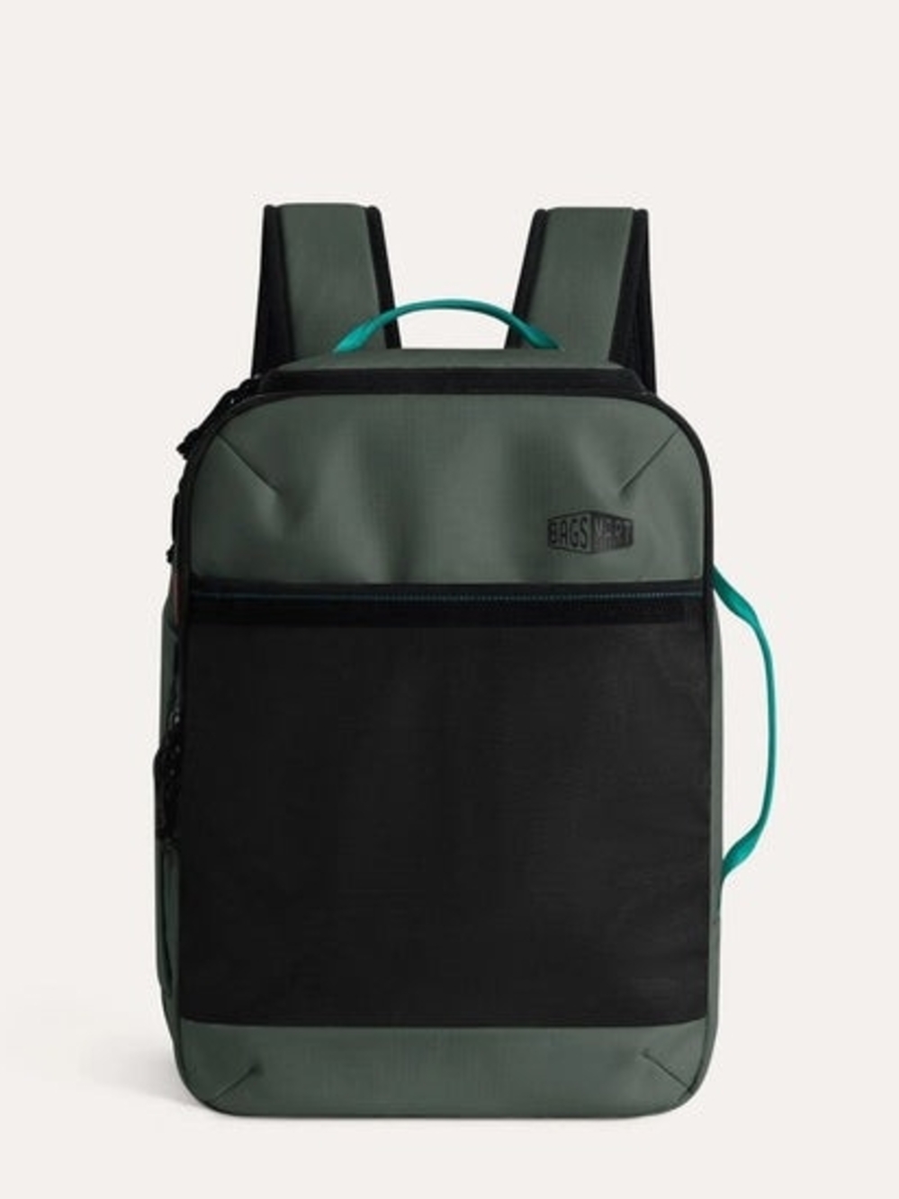 BAGSMART Olive Green and Black Unisex Backpack
